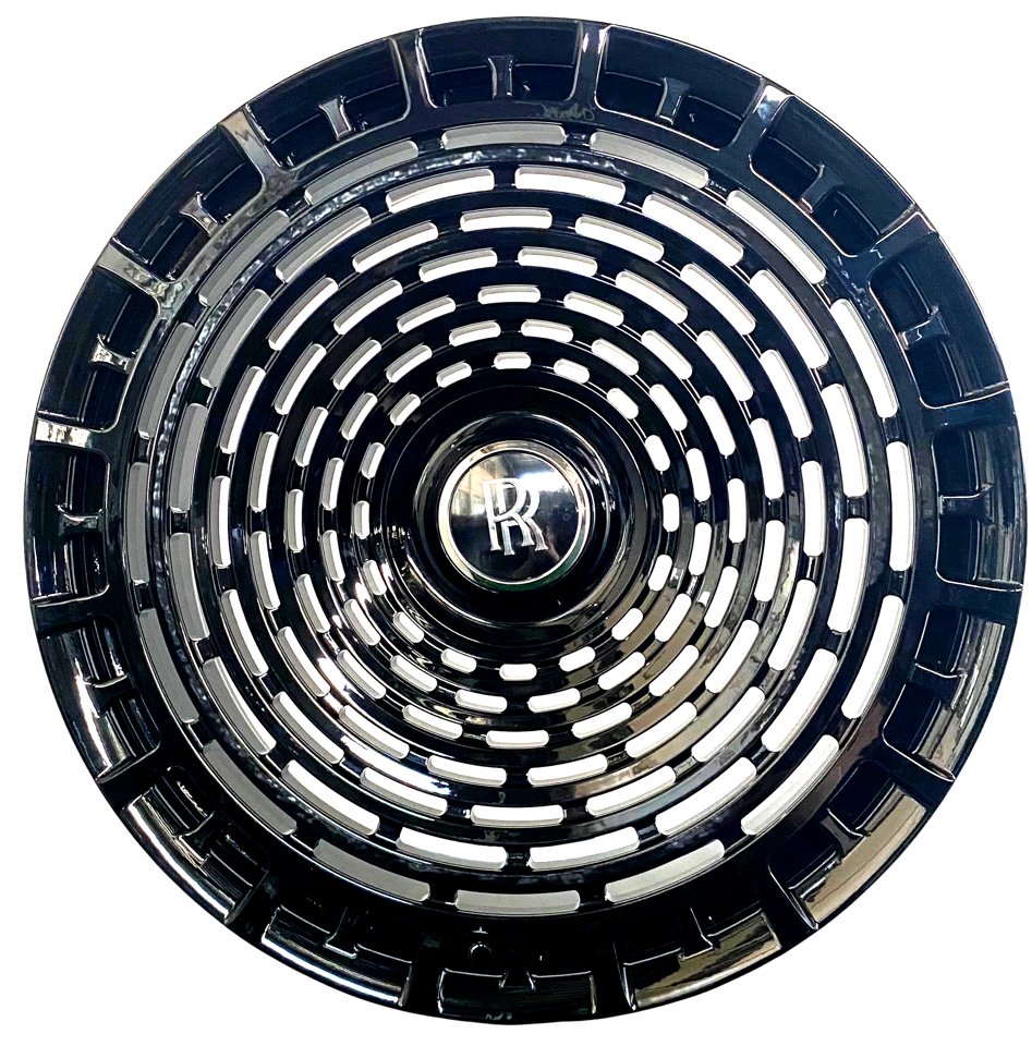 24" INCH ROLLS ROYCE GHOST CULLINAN PHANTOM FORGED BLACK WHEELS