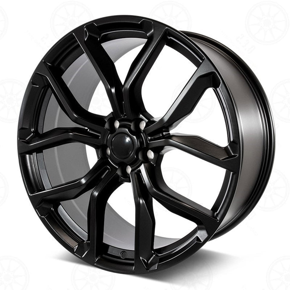 24 Inch Rims fit Range Rover Sport SVR HSE Full Size SVR Style Satin Black Wheels