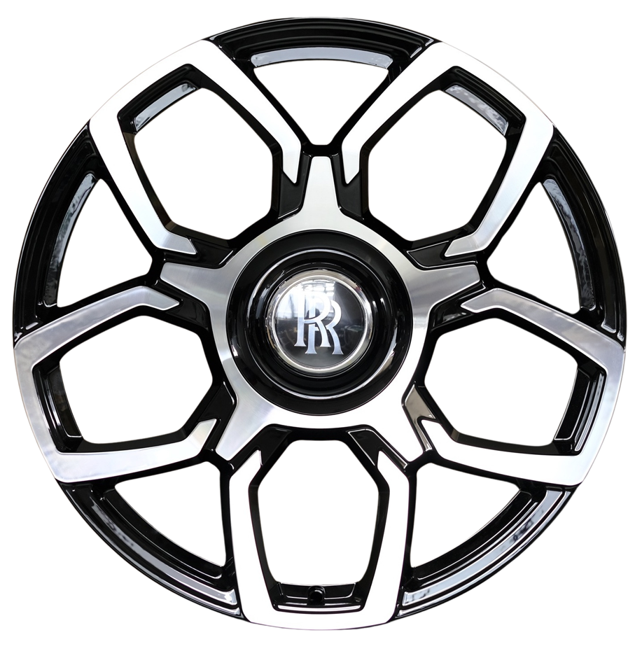 22 INCH ROLLS ROYCE GHOST CULLINAN PHANTOM FORGED BLACK BADGE WHEELS