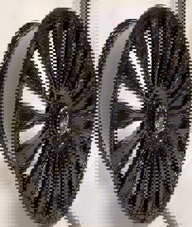 20 Inch Rims Fit Mercedes S580 S600 S560 S500 S550 S63 S400 S450 S Class Maybach Style Gloss BlackWheels