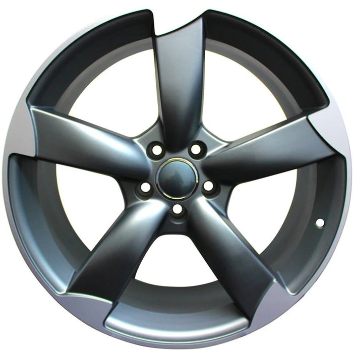 19” inch Audi A7 A6 A5 A4 S7 S6 S5 S4 Rims Q5 S Line SQ5 RS Black Machined Tips Wheels