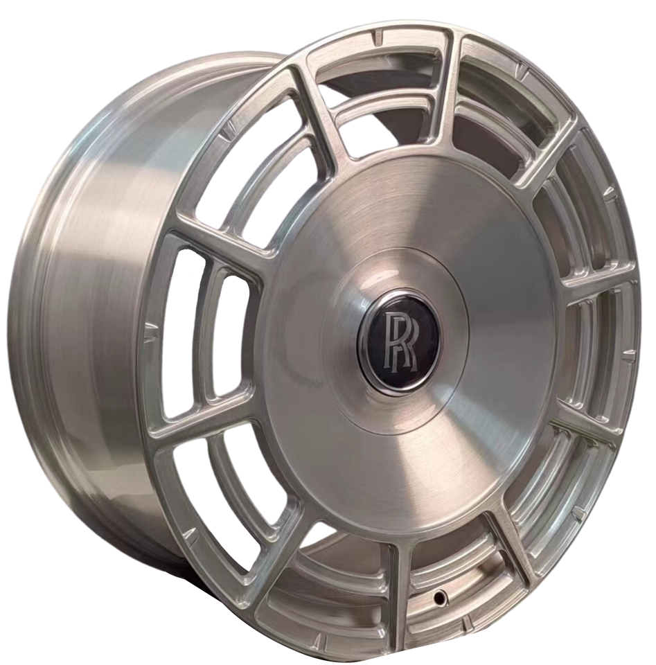 22" INCH ROLLS ROYCE GHOST CULLINAN PHANTOM FORGED BRUSHED STAGGERED WHEELS