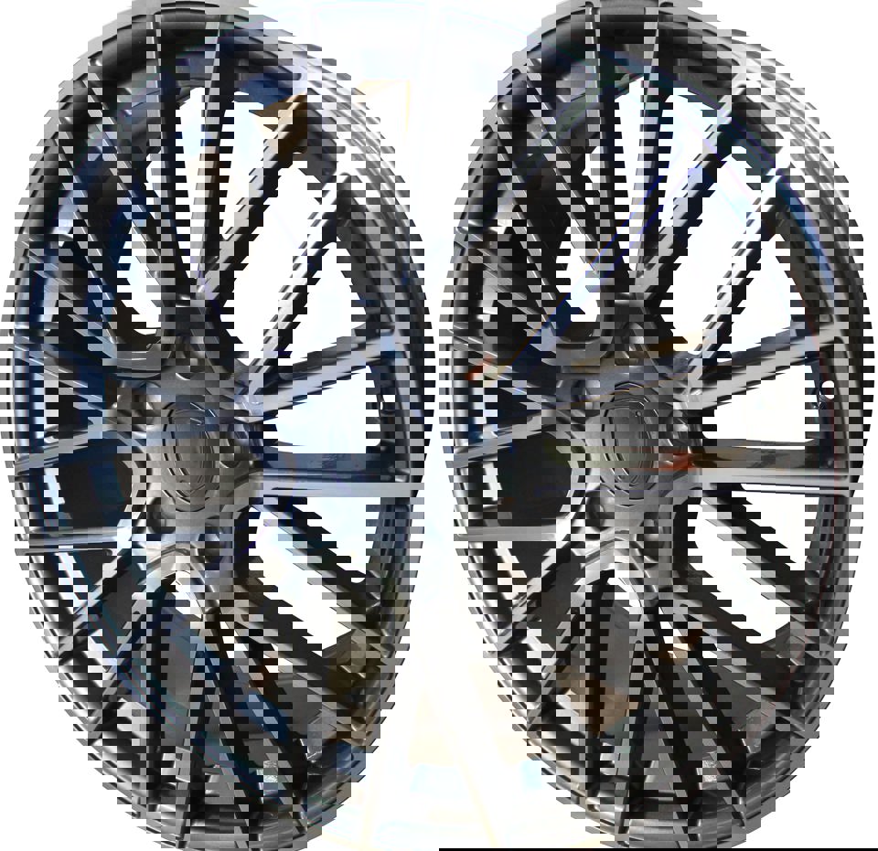 21 Inch Rims Fits Porsche Cayenne Q7 Turbo S GTS Base Gunmetal Machined Spyder Mesh Wheels