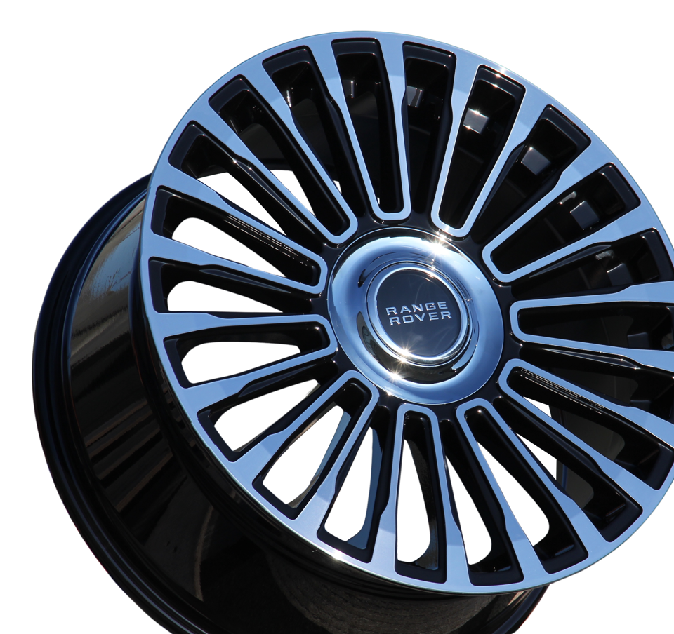 22 Inch Rims Range Rover HSE Sport SVR LR3 LR4 & HSE Wheels Black Machined Face