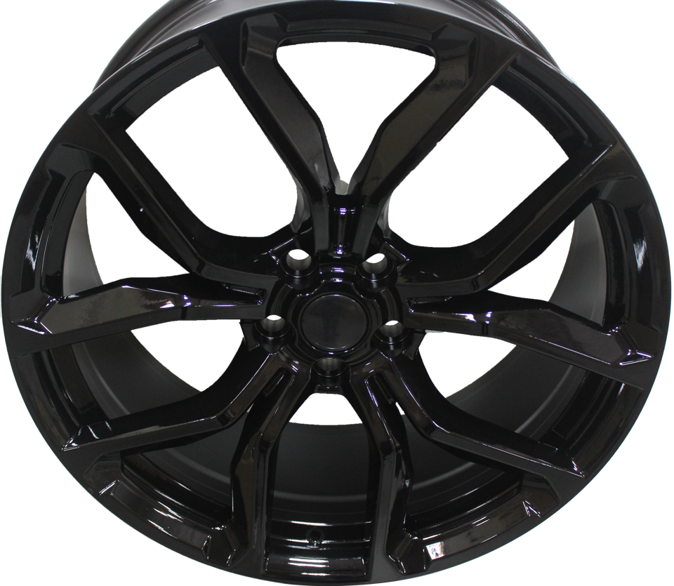 22 Inch Rims fit Range Rover Sport SVR HSE Full Size SVR Style Gloss Black Wheels