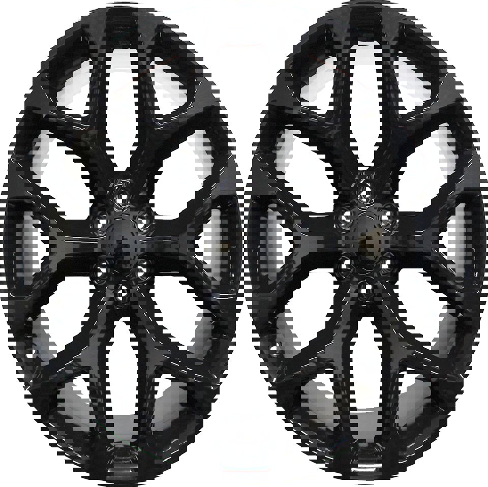 20” Chevy/GMC Rims Tahoe Yukon Sierra Silverado Suburban Avalanche LTZ Gloss Black Snowflake Wheels