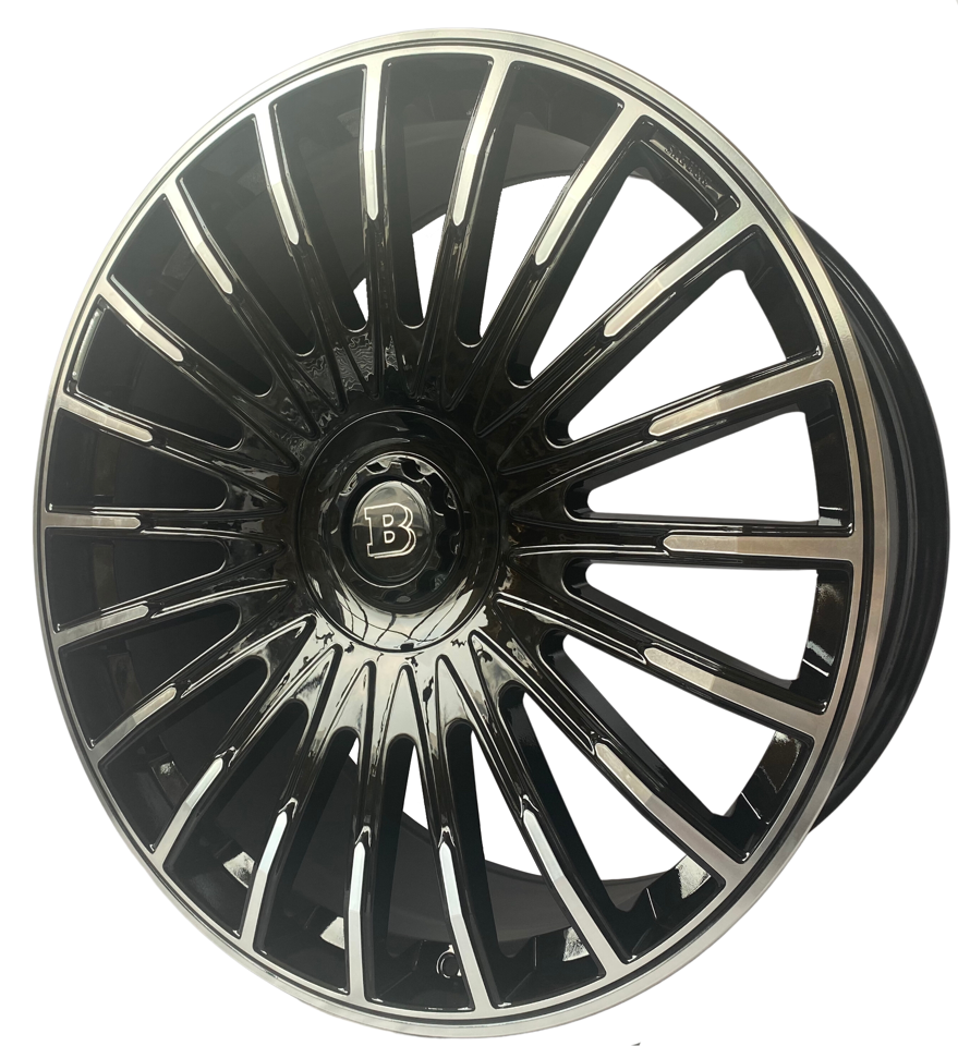 22 Inch Forged Brabus Style Rims Fit Mercedes S580 S560 S600 S500 S550 S63 S400 S Class Wheels