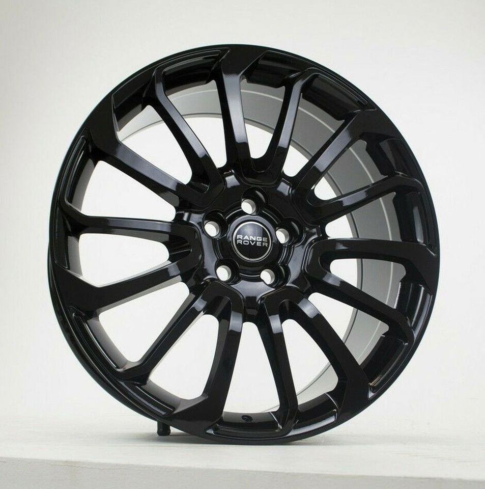 22 Inch Rims Range Rover Autobiography Style Sport LR3 LR4 & HSE Wheels Gloss Black Face