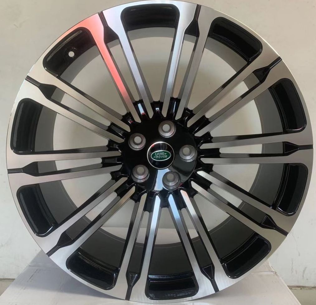 24" Inch Rims Range Rover Autobiography Style Sport LR3 LR4 & HSE Wheels Black Machined