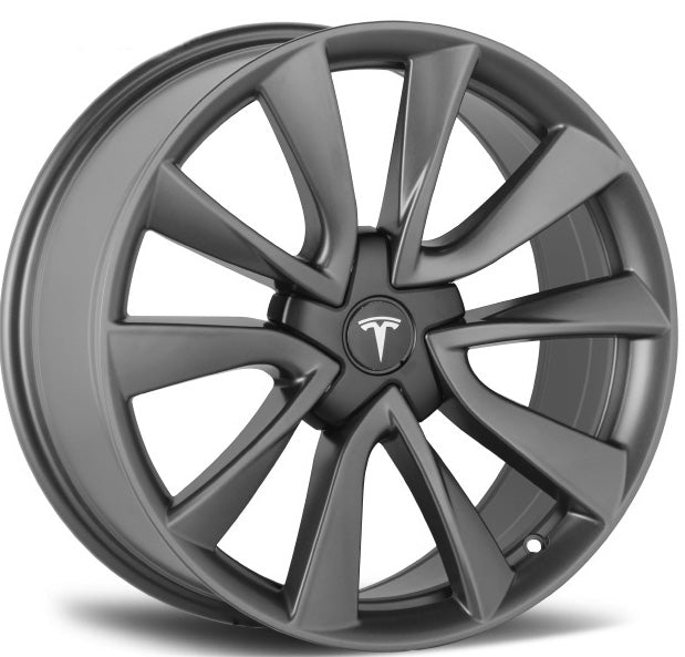 19" INCH TESLA MODEL 3 MODEL Y GUNMETAL WHEELS