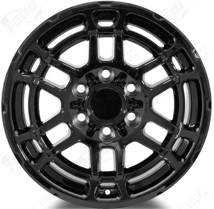 17 Inch Toyota TRD PRO Style Gloss Black Rims Fits 4Runner FJ Cruiser Tacoma Style Wheels