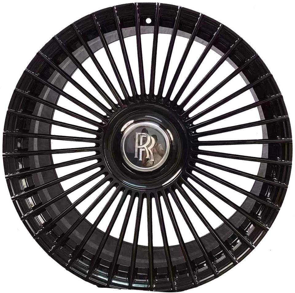 24 INCH ROLLS ROYCE GHOST CULLINAN PHANTOM FORGED GLOSS BLACK WHEELS