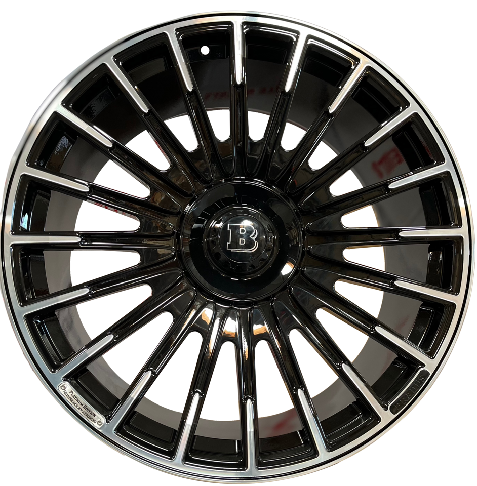 22 Inch Forged Brabus Style Rims Fit Mercedes S580 S560 S600 S500 S550 S63 S400 S Class Wheels