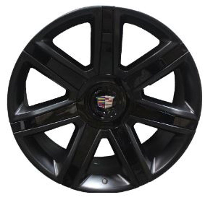 22" Inch Rims Cadillac Rims Fits Escalade ESV EXT Wheels Satin Black with Gloss Black& Inserts for All Cadillac Escalade ESV EXT Models & Cadillac Escalade