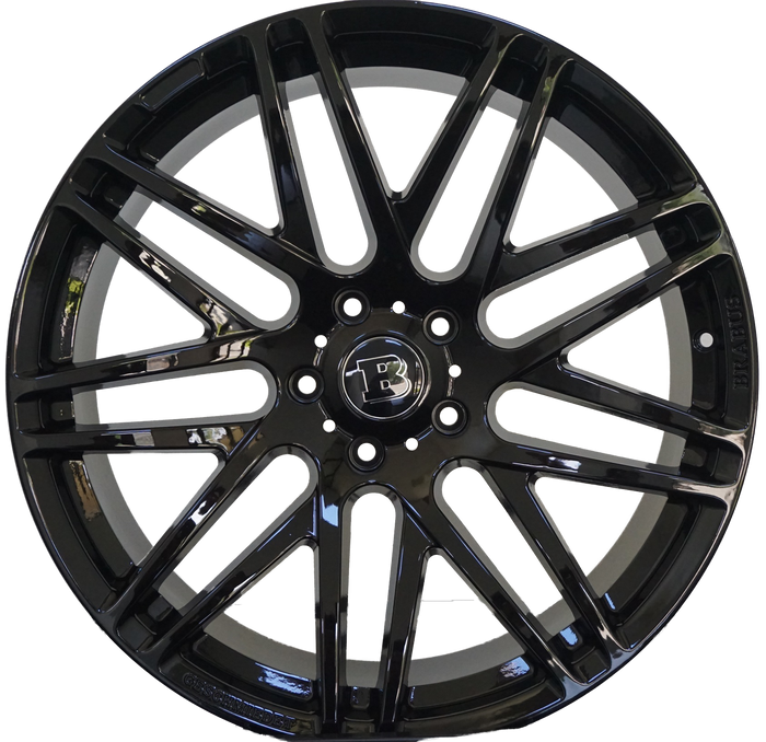 22 Inch Mercedes G Wagon G550 Rims G Class G65 G63 G55 G500 Brabus Style Wheels Gloss Black