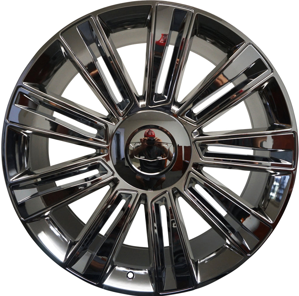 26" CADILLAC FULLY CHROME RIMS FITS ESCALADE EXT ESV BRAND NEW