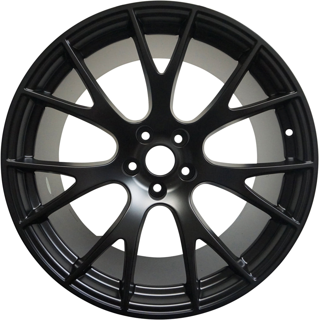22 INCH RIMS HEMI SRT HELLCAT CHALLENGER DODGE CHARGER BLACK WHEELS
