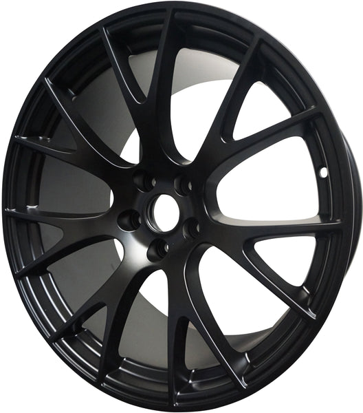 22 INCH RIMS HEMI SRT HELLCAT CHALLENGER DODGE CHARGER BLACK WHEELS
