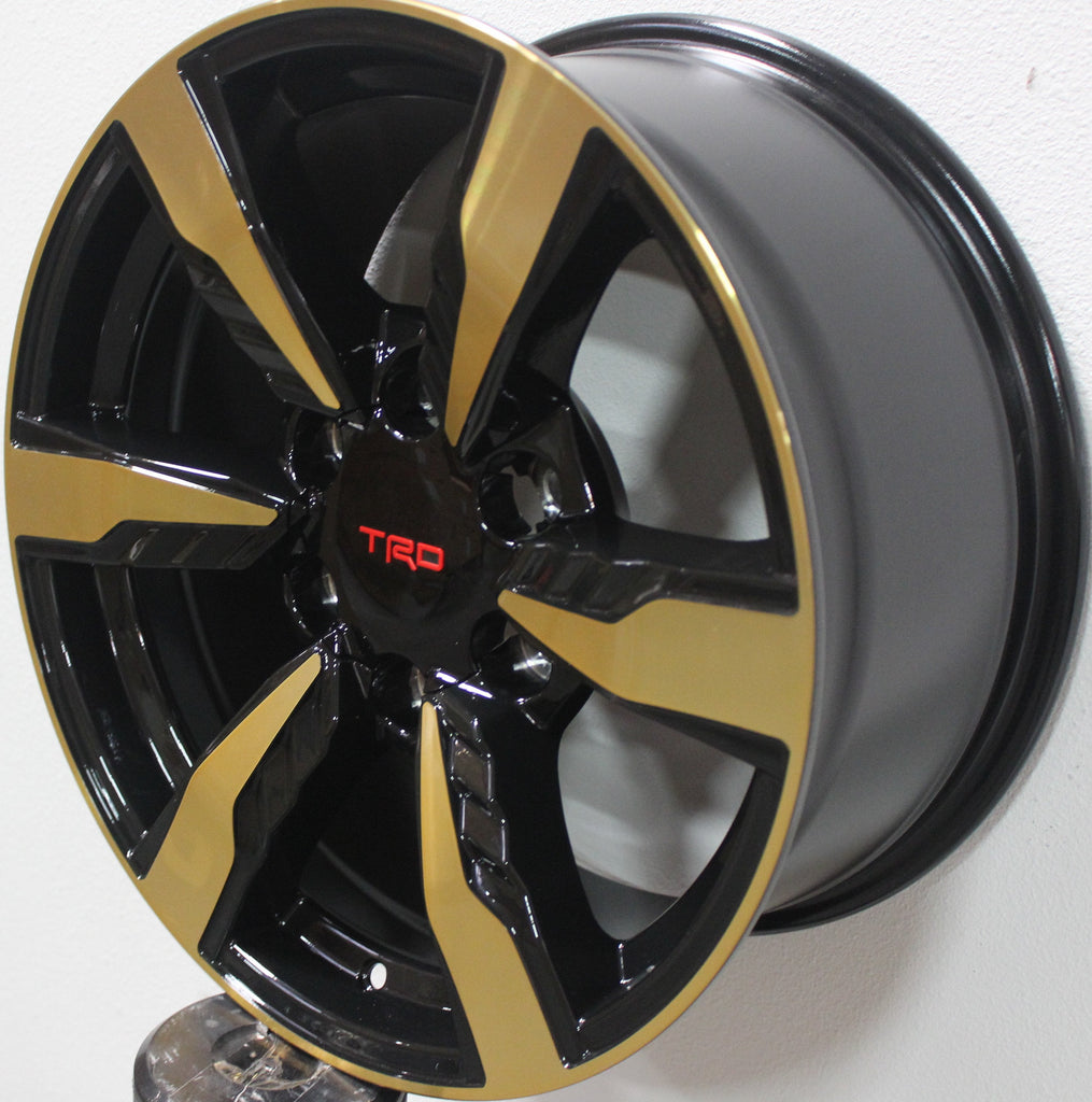 20 Inch Toyota TRD Style Rims Fits 4Runner FJ Cruiser Tacoma Gold Wheels