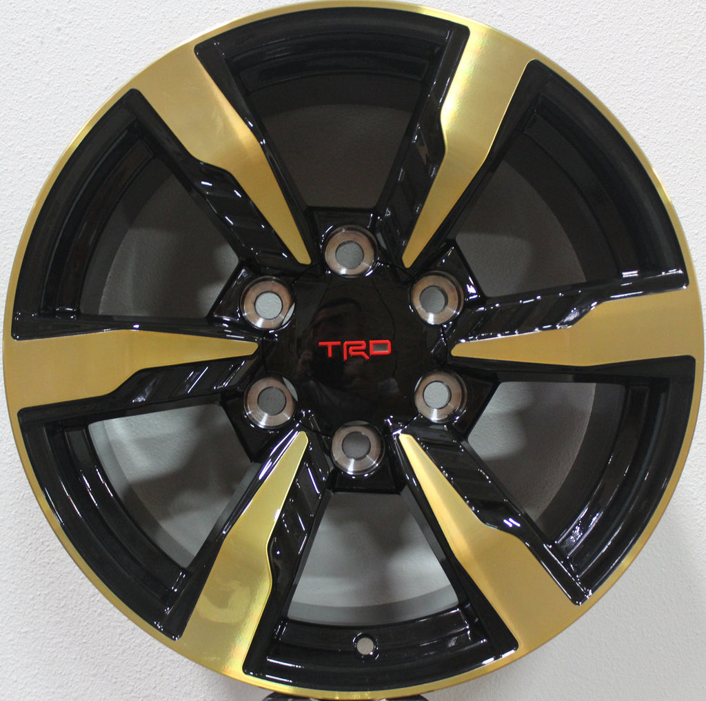 20 Inch Toyota TRD Style Rims Fits 4Runner FJ Cruiser Tacoma Gold Wheels