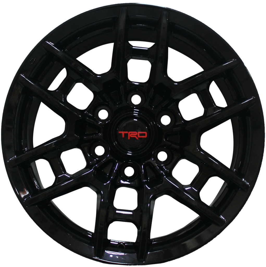 17 Inch Toyota TRD PRO Style Gloss Black Rims Fits 4Runner FJ Cruiser Tacoma Style Wheels