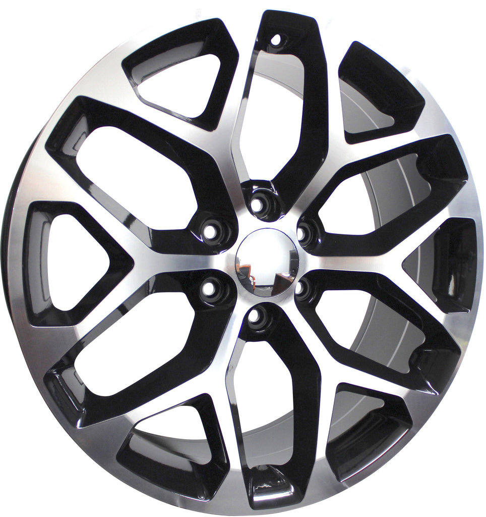 22 INCH GMC/CHEVY RIMS SIERRA DENALI YUKON TAHOE SUBURBAN AVALANCH LTZ SNOWFLAKE WHEELS