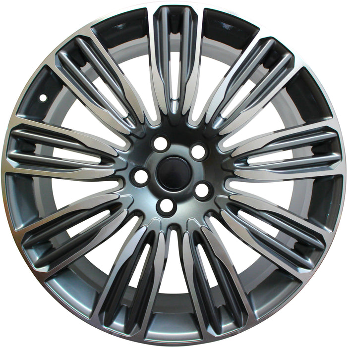 22 Inch Rims Range Rover Autobiography Sport LR3 LR4 & HSE Wheels Gunmetal Machined Face