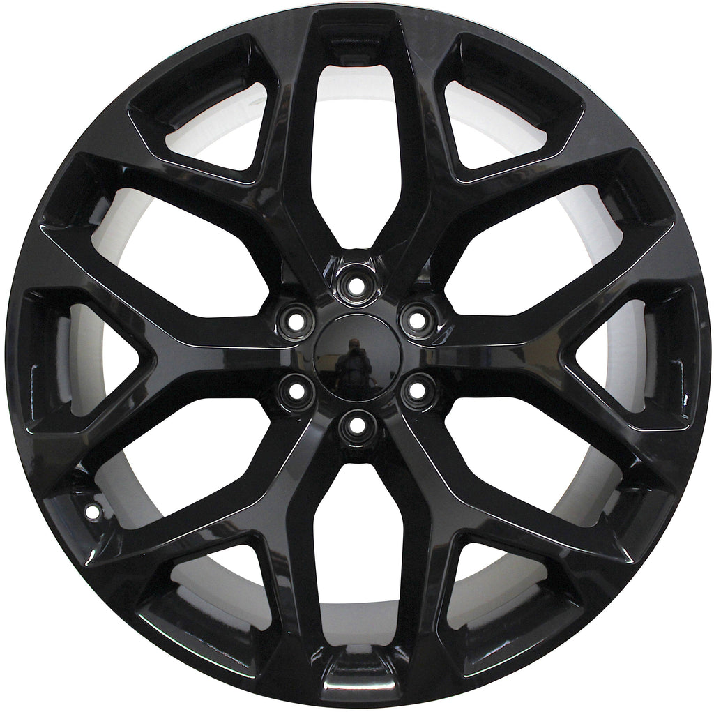 22 INCH GMC/CHEVY RIMS SIERRA DENALI YUKON TAHOE SUBURBAN AVALANCH LTZ SNOWFLAKE WHEELS