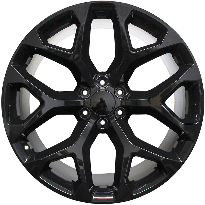 22 INCH GMC/CHEVY RIMS SIERRA DENALI YUKON TAHOE SUBURBAN AVALANCH LTZ SNOWFLAKE WHEELS