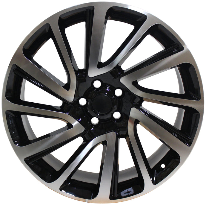 22 Inch Rims Range Rover Sport SVR LR3 LR4 & HSE Autobiography Wheels Black Machined