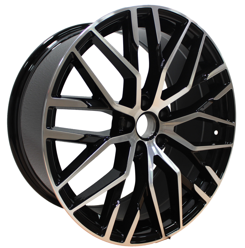 20 Inch Rims Audi S Line R8 Style A4 S4 A5 S5 A6 S6 A7 S7 Q3 Q5 SQ5 Mesh Machined Black Wheels