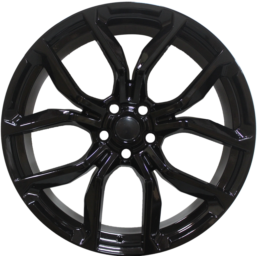 24 Inch Rims fit Range Rover Sport SVR HSE Full Size SVR Style Gloss Black Wheels
