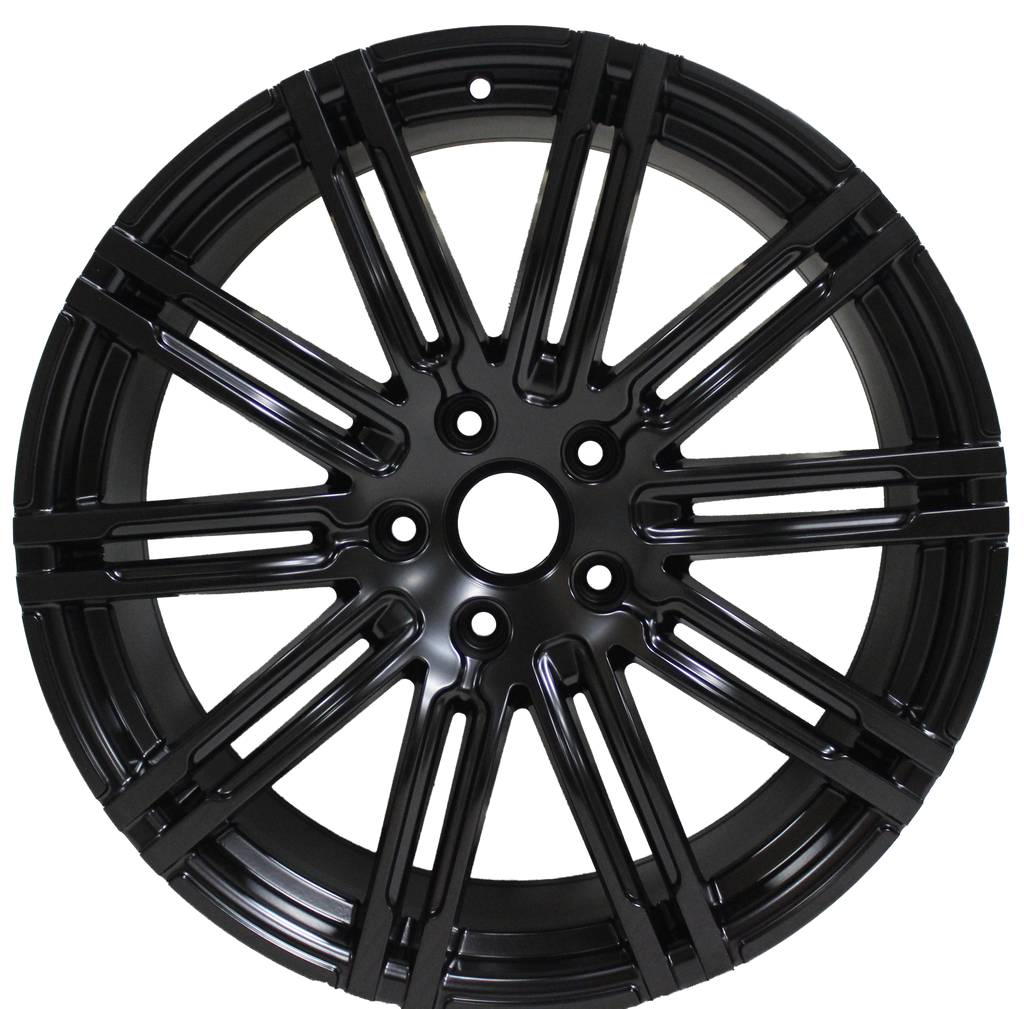 21 Inch Rims Fits Porsche Cayenne Turbo S GTS Base Satin Black Wheels