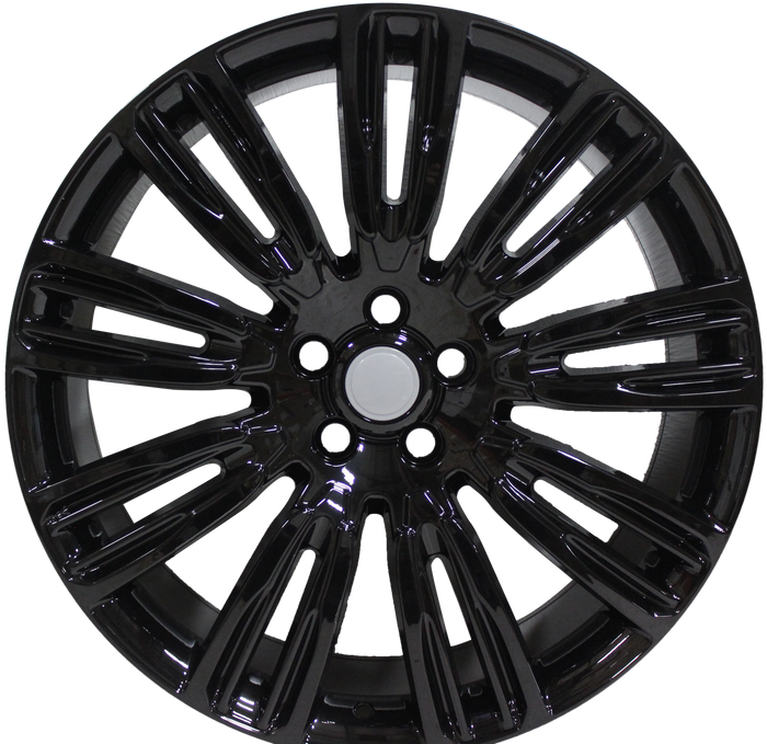 21 Inch WHEELS FITS VELAR EVOQUE FREELANDER MODELS GLOSS BLACK RIMS