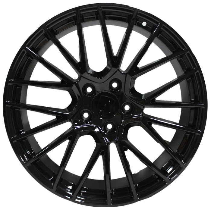 21 Inch Rims Fits Porsche Cayenne Turbo S GTS Base Gloss Black Mesh Spyder Wheels