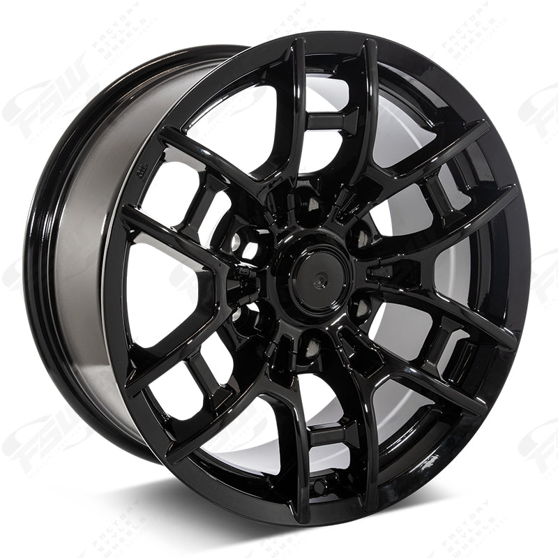 18 Inch Toyota TRD PRO Style Gloss Black Rims Fits 4Runner FJ Cruiser Tacoma Style Wheels