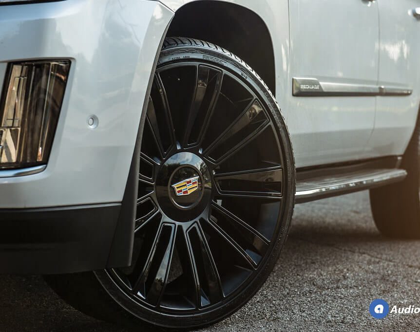 24 INCH ESCALADE RIMS SUV & ESV PLATINUM BLACK TAHOE YUKON WHEELS