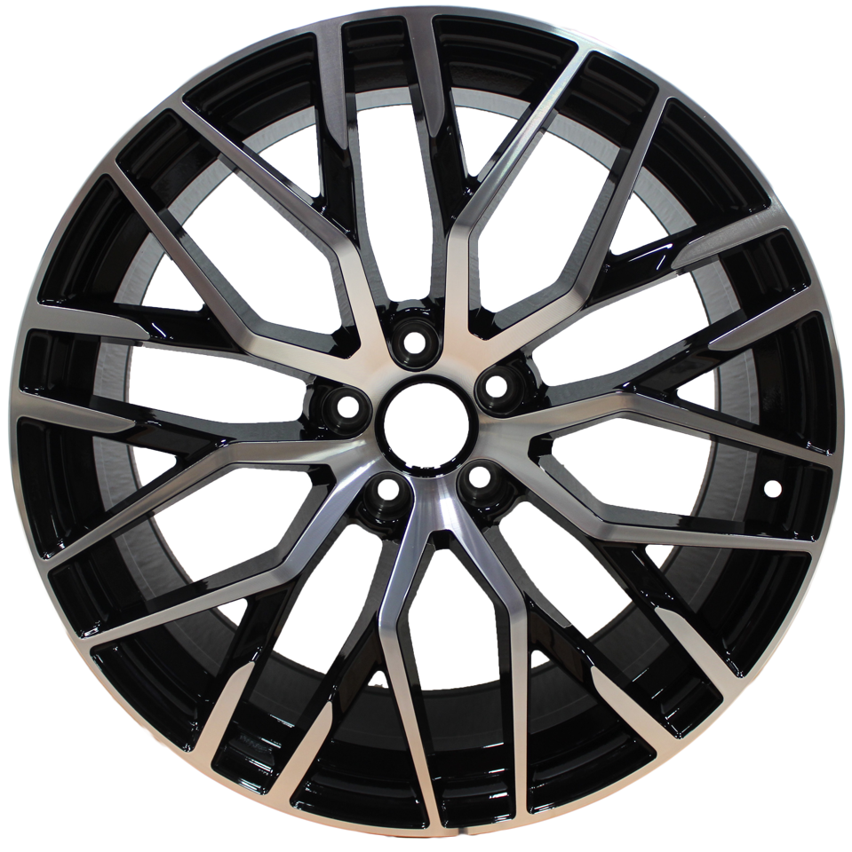 20 Inch Rims Audi S Line R8 Style A4 S4 A5 S5 A6 S6 A7 S7 Q3 Q5 SQ5 Mesh Machined Black Wheels