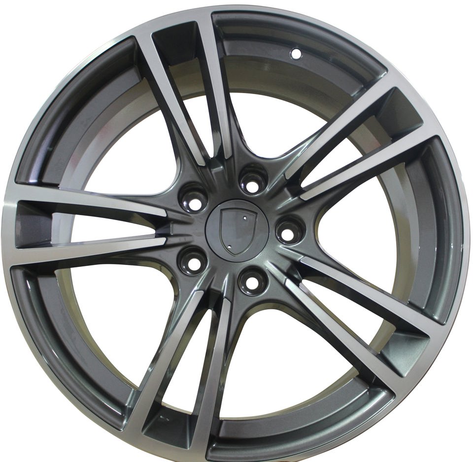 21 Inch Rims Fits Porsche Panamera Cayenne Staggered Gunmetal Machined Wheels