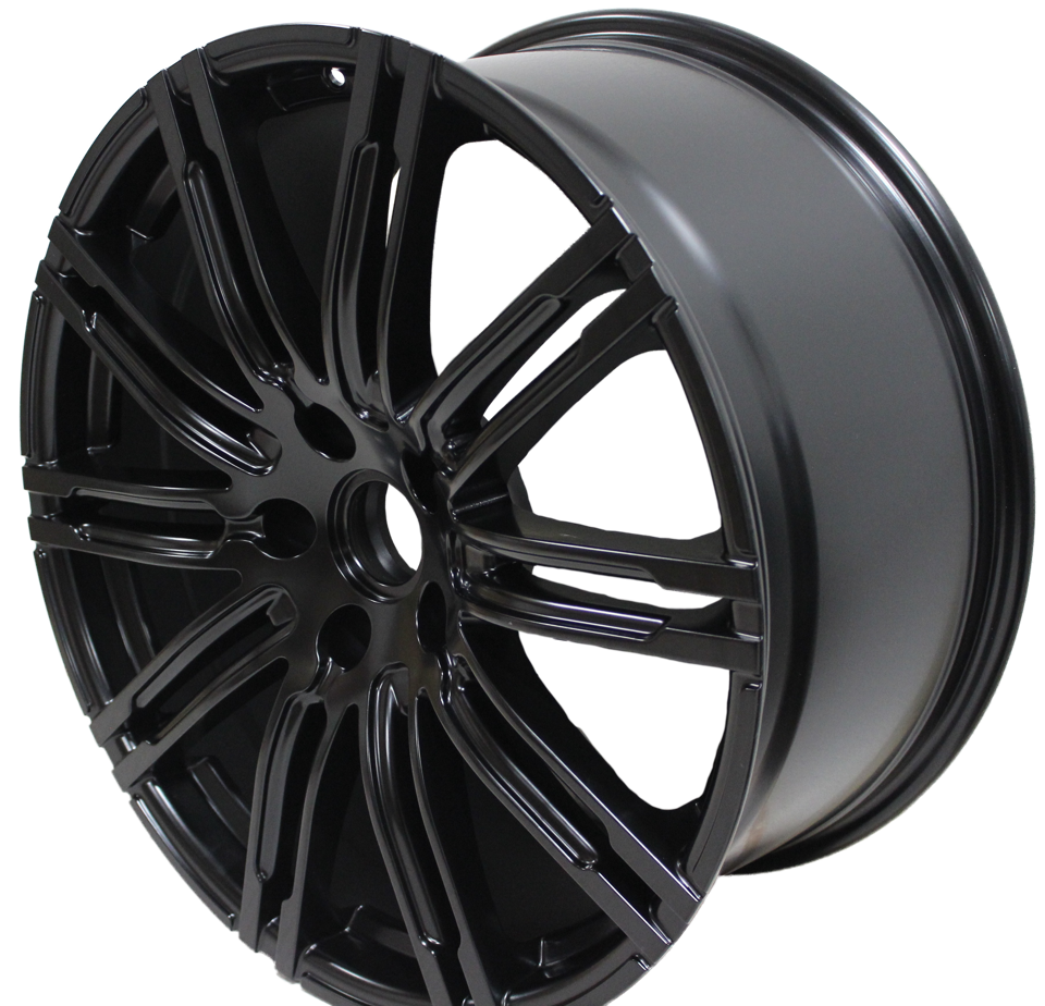 21 Inch Rims Fits Porsche Cayenne Turbo S GTS Base Satin Black Wheels