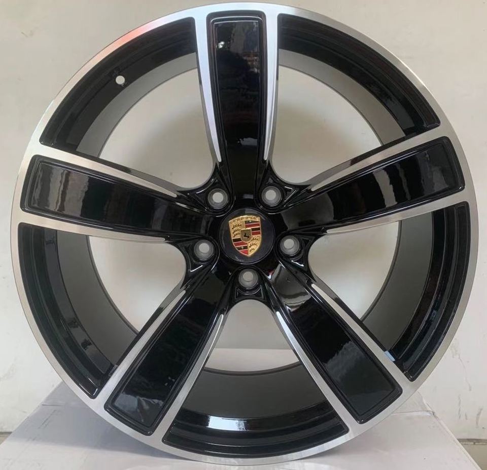 22 Inch Staggered Rims Fits Porsche Cayenne Rims Base S GTS Turbo Wheels