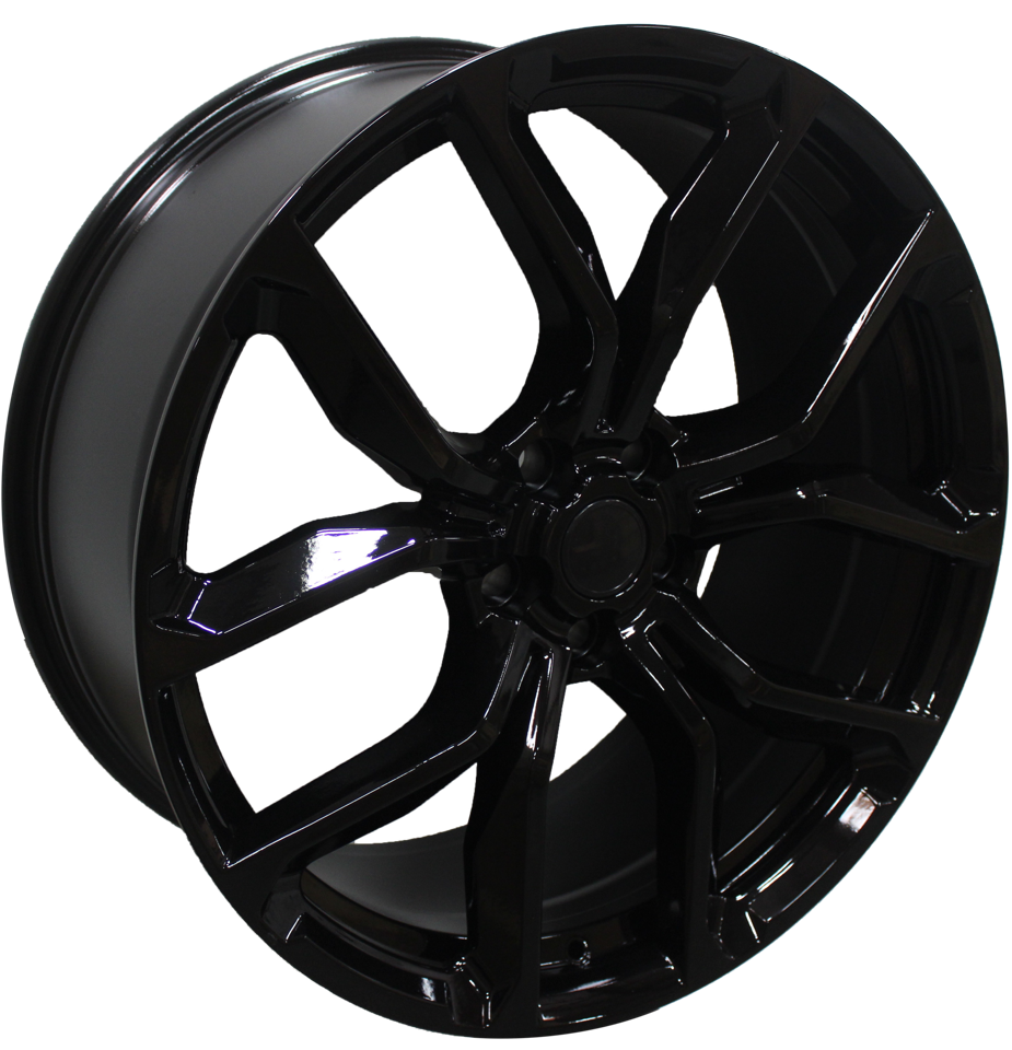 22 Inch Rims fit Range Rover Sport SVR HSE Full Size SVR Style Gloss Black Wheels