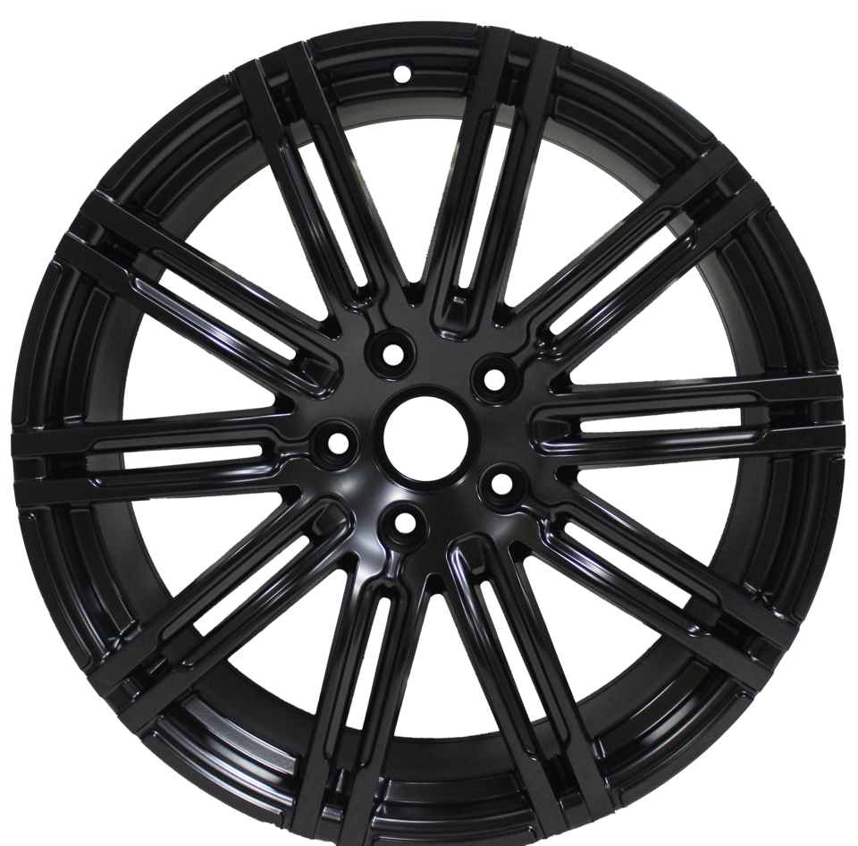 21 Inch Rims Fits Porsche Cayenne Turbo S GTS Base Satin Black Wheels