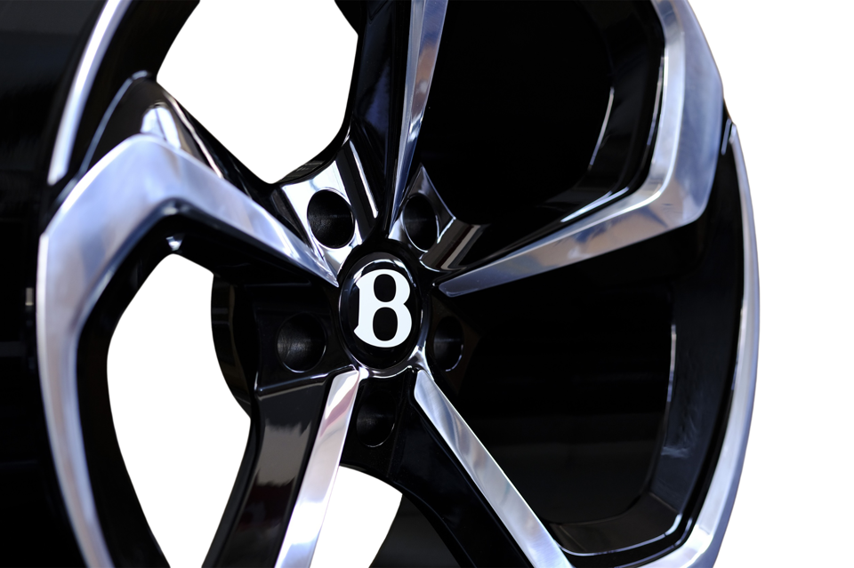 22 Inch Monoblock Forged Rims Bentley Bentayga Gloss Black Polished Wh