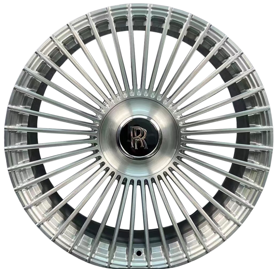 22" INCH ROLLS ROYCE GHOST WRAITH PHANTOM GHOST SILVER BRUSHED WHEELS