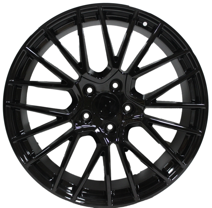 21" Staggered Rims for All Years Porsche Cayenne Base Turbo S GTS Turbo 2 Gloss Black Spyder Wheels