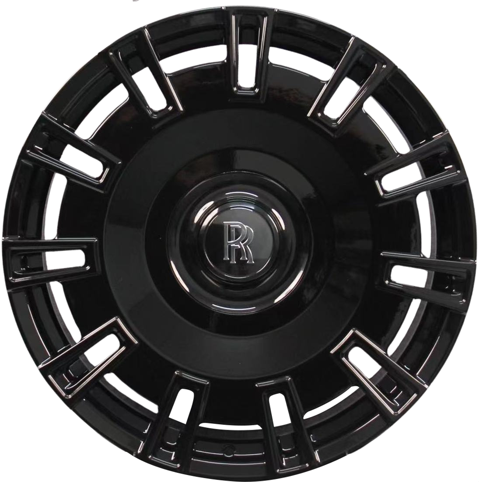 24 INCH ROLLS ROYCE GHOST CULLINAN PHANTOM FORGED GLOSS BLACK WHEELS