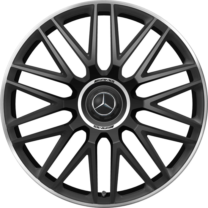 20 Inch Staggered Rims Fit Mercedes S Class S600 S580 S560 S550 S500 S450 Satin Black Wheels