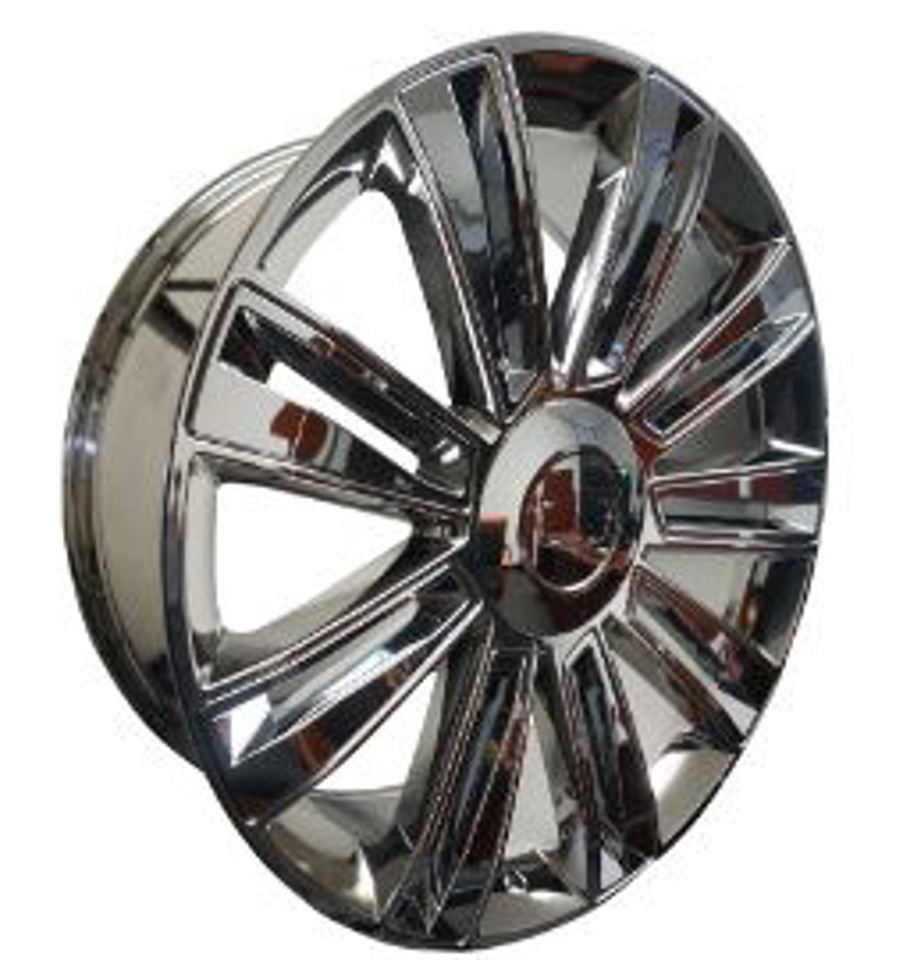 26 INCH CADILLAC ESCALADE RIMS FULLY CHROME RIMS FITS ESCALADE EXT ESV WHEELS