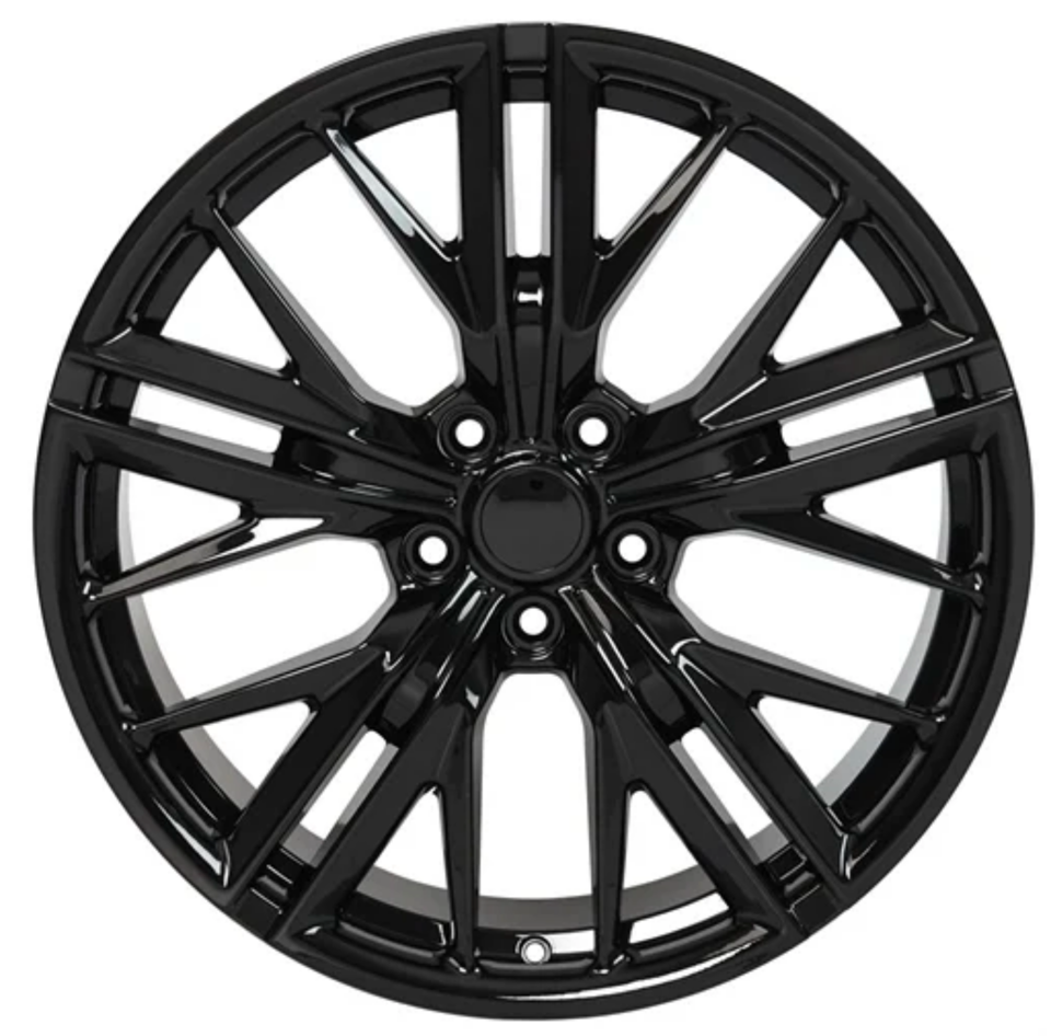 20 INCH CHEVY CAMARO ZL1 SS RS Z28 LT RIMS STAGGERED BLACK WHEELS